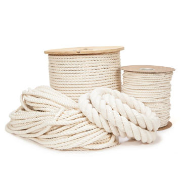 10mm Colored 3-Strand Twisted Cotton Rope Macrame